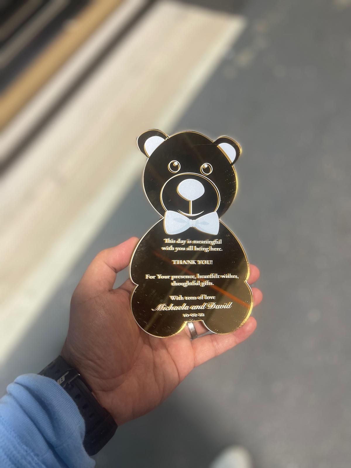 Acrylic Invitations / Thank You Cards