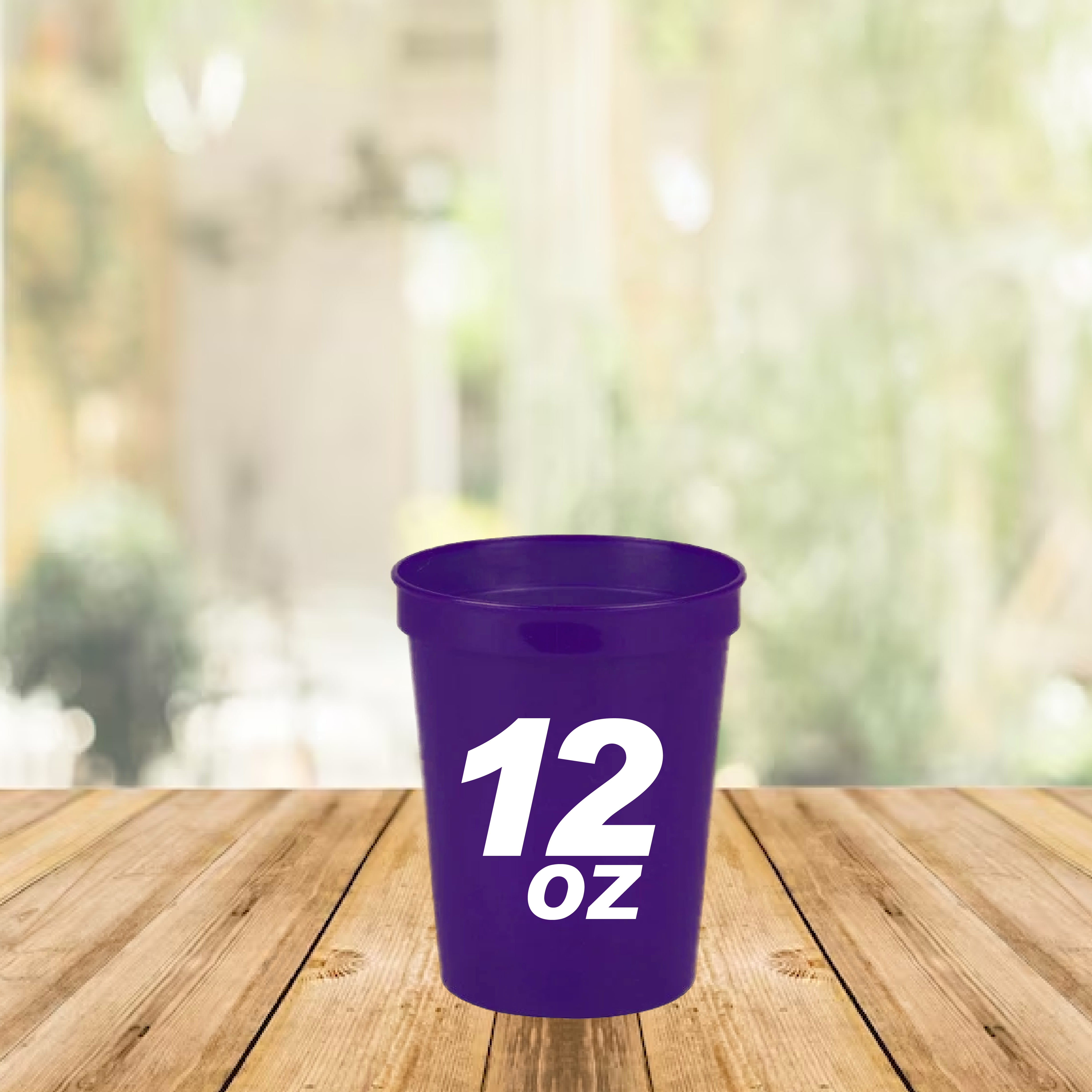 12oz Printed Stadium Cups