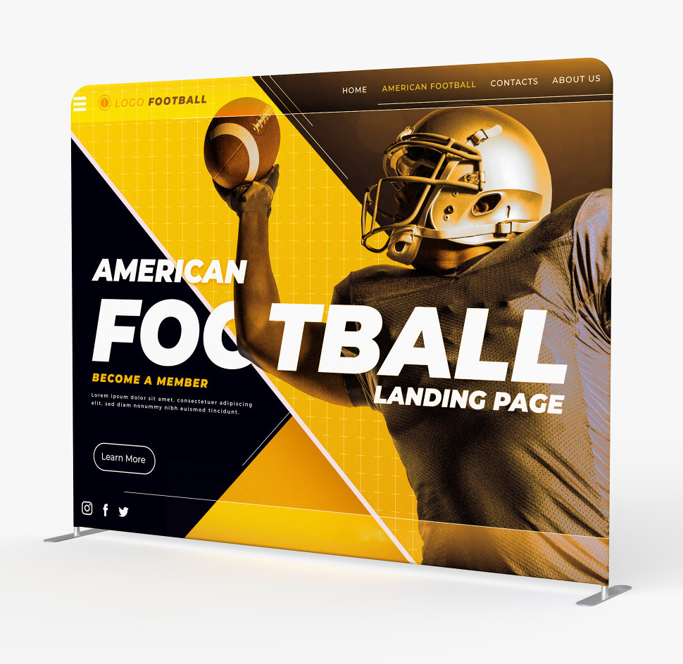 Pillow Case Tension Fabric Backdrop