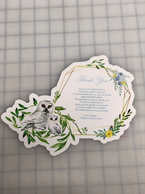 THANK YOU / MENU CARDS - Twins Print