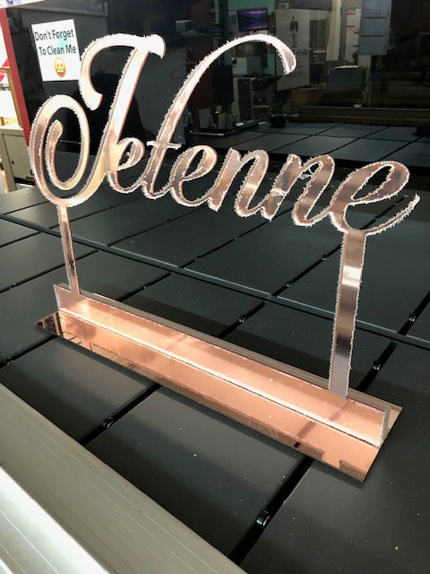 CUSTOM STAND ALONE NAME SIGN - Twins Print