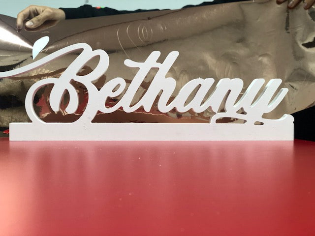 CUSTOM STAND ALONE NAME SIGN - Twins Print