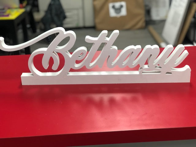 CUSTOM STAND ALONE NAME SIGN - Twins Print