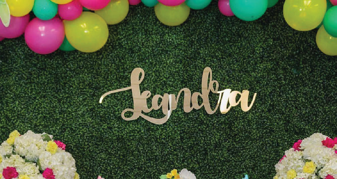 ACRYLIC NAME CUT-OUT - Twins Print