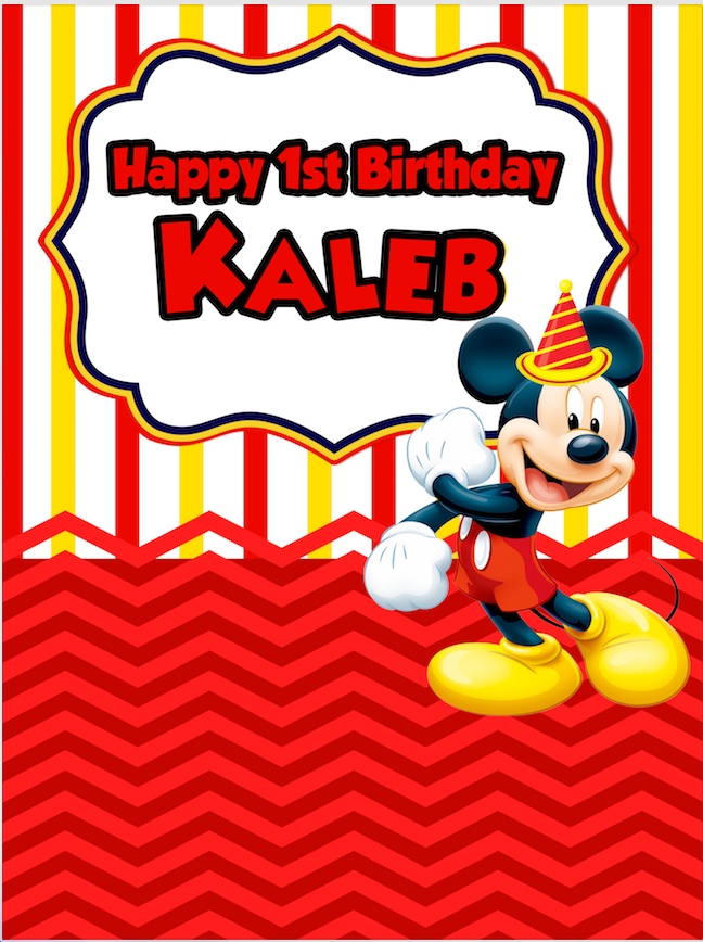 MICKEY MOUSE BACKDROP 02 - Twins Print