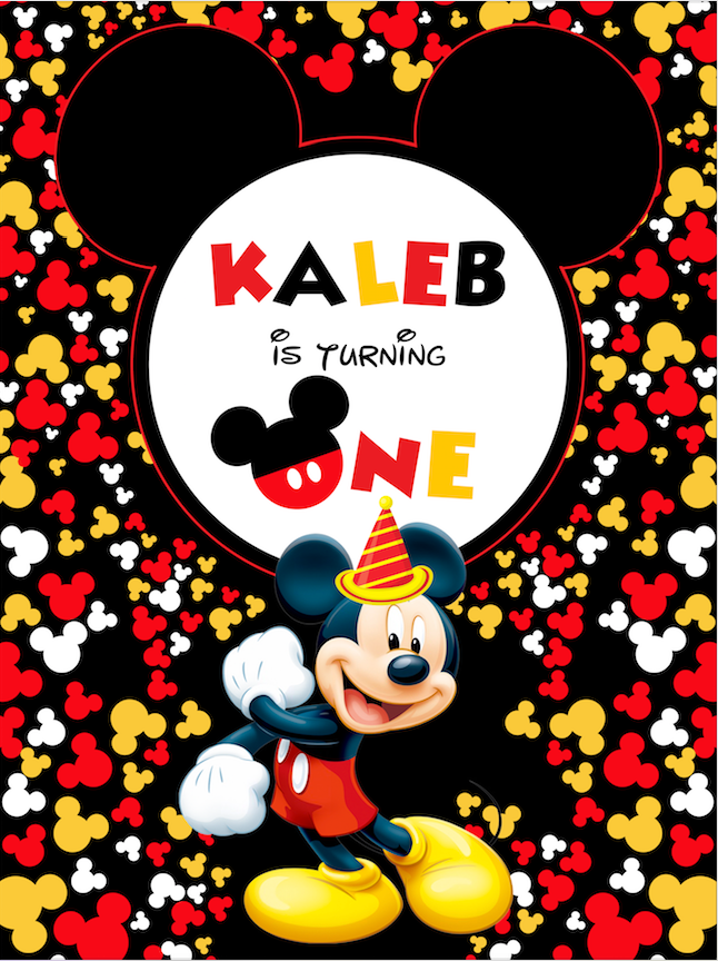 MICKEY MOUSE BACKDROP 01 - Twins Print