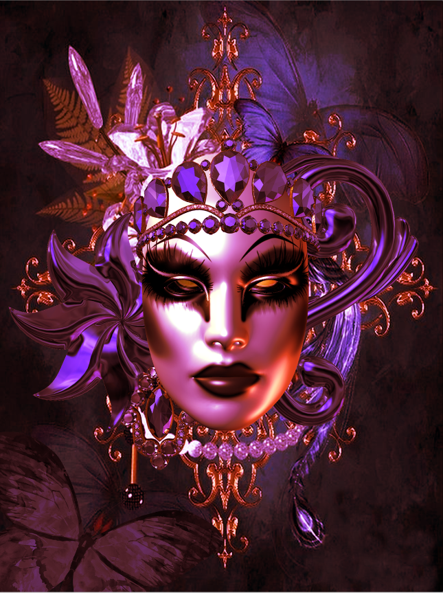 MASCARADE BACKDROP - Twins Print