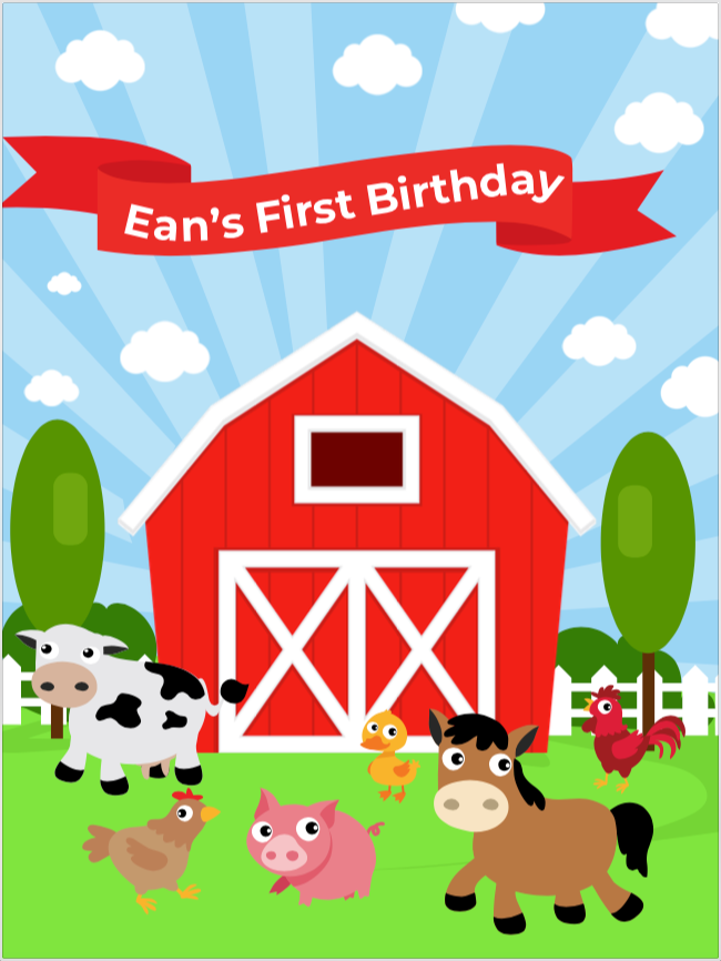 FARM BACKDROP - Twins Print