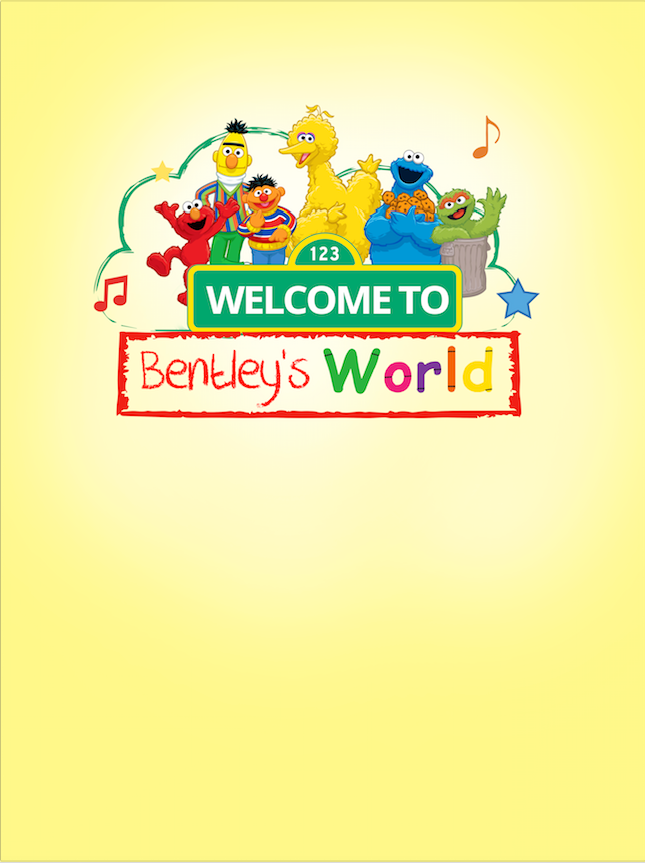 SESAME STREET BACKDROP 02 - Twins Print