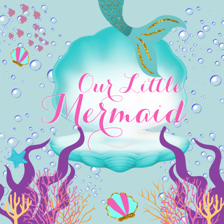 UNDER THE SEA / LITTLE MERMAID BACKDROP - Twins Print