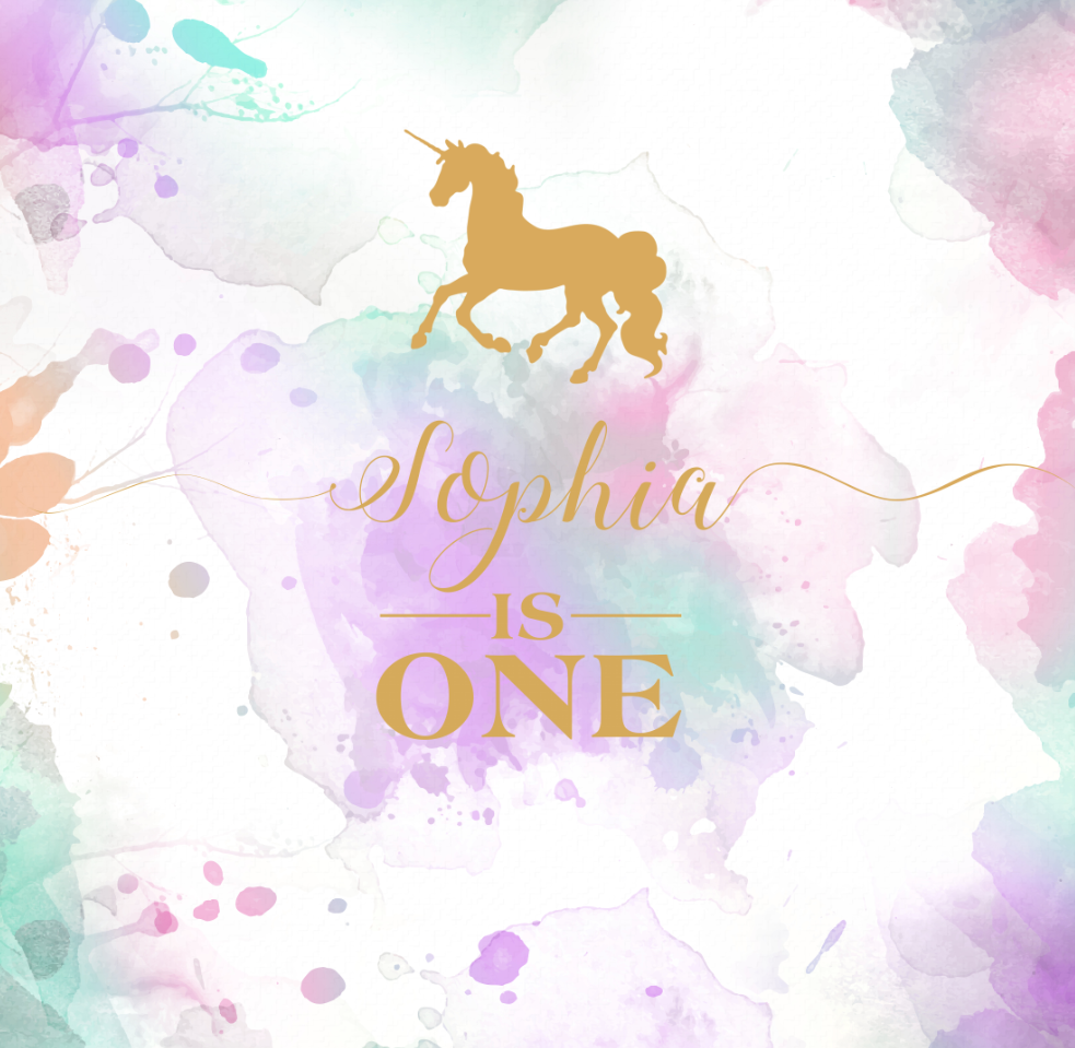 UNICORN BACKDROP - Twins Print