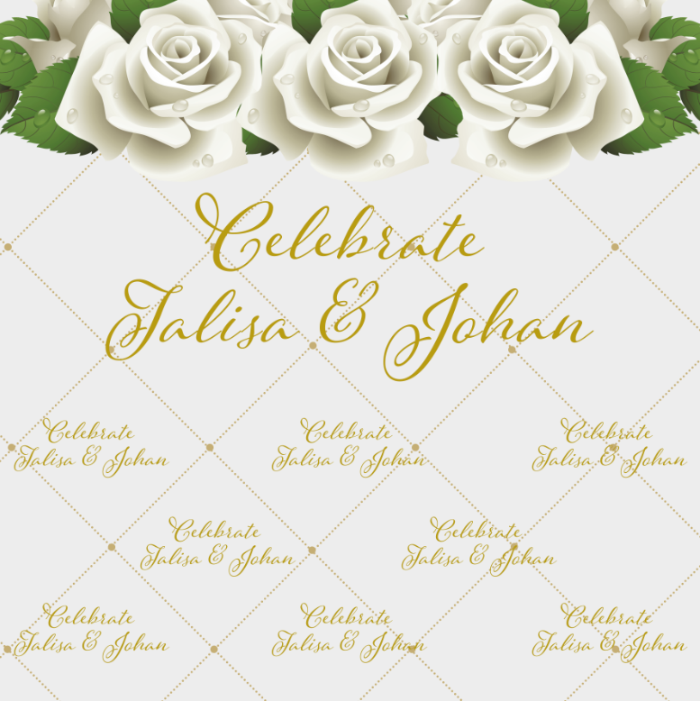FLOWERS BACKDROP - Twins Print