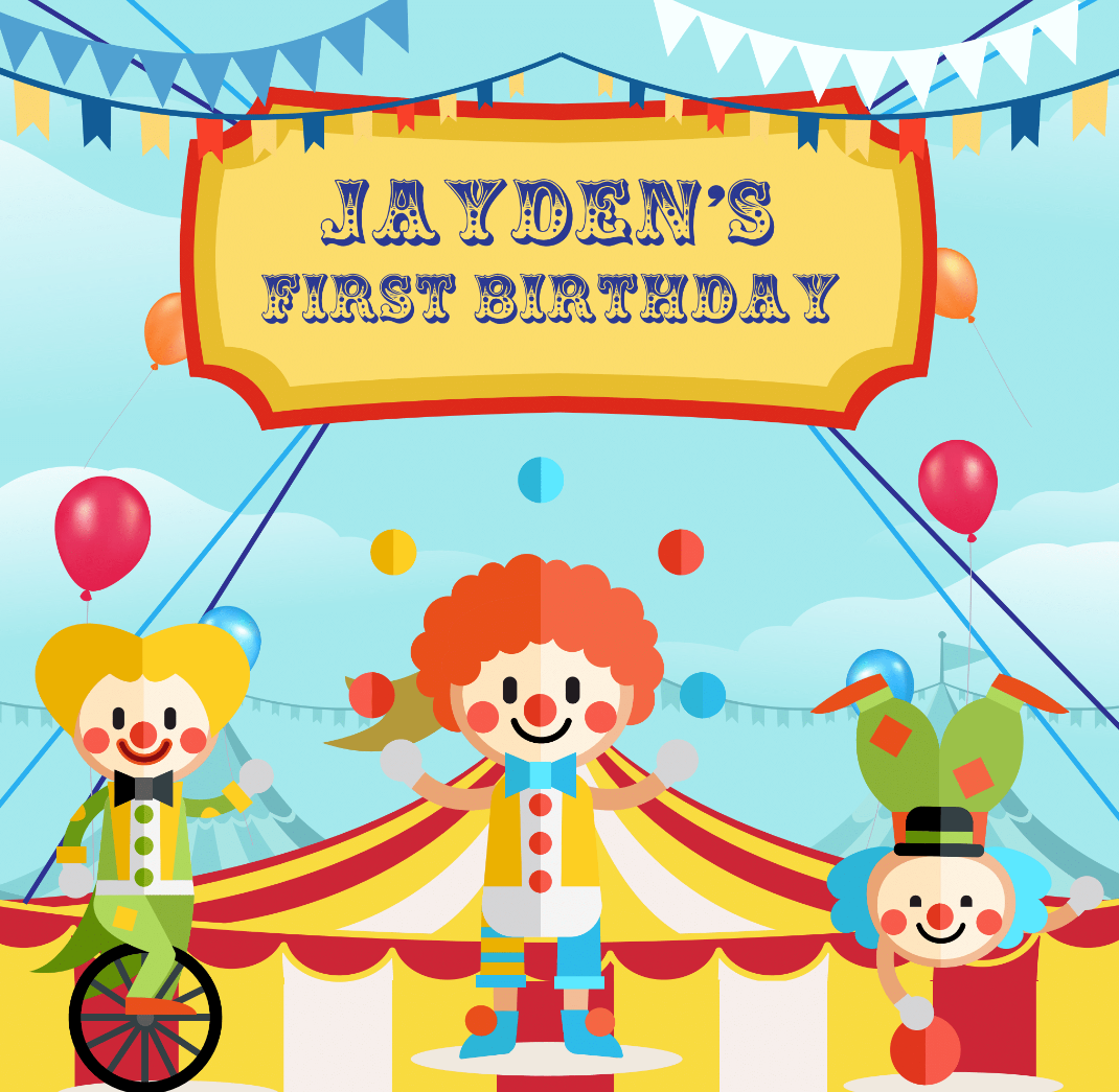 CIRCUS BACKDROP - Twins Print