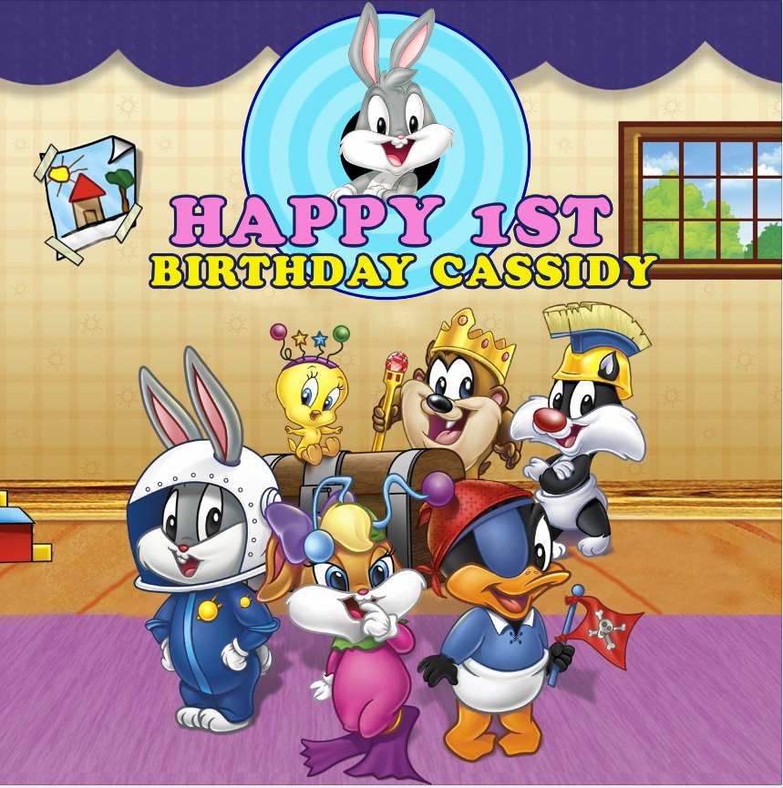 BABY LOONEY TUNES BACKDROP 03 - Twins Print