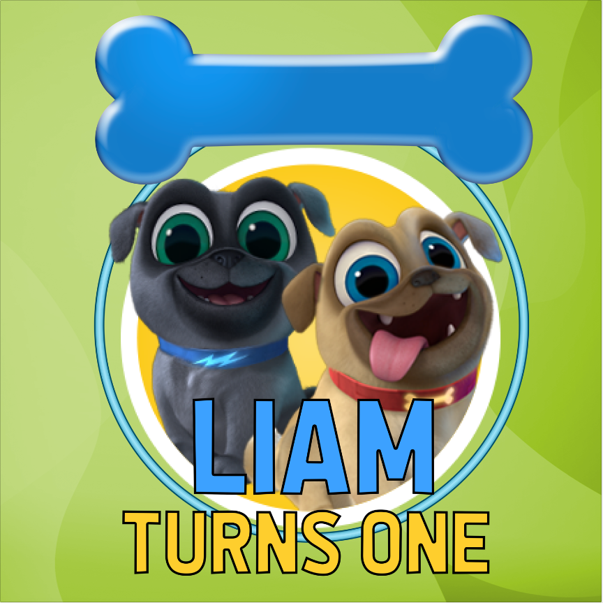 PUPPY DOG PALS BACKDROP 02 - Twins Print