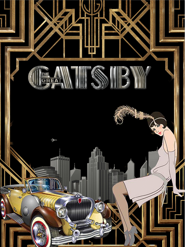GREAT GATSBY BACKDROP - Twins Print