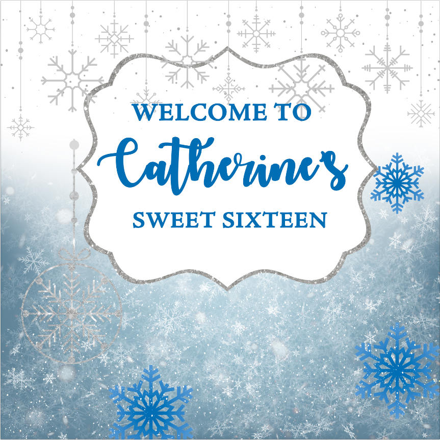 WINTER WONDERLAND BACKDROP 004 - Twins Print