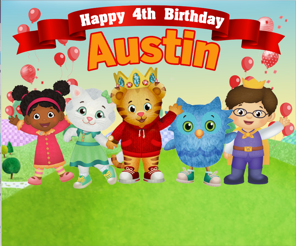 DANIEL TIGER BACKDROP