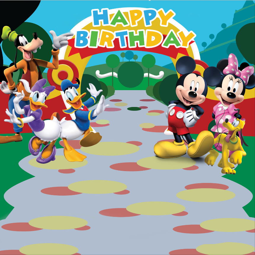 MICKEY MOUSE BACKDROP / CLUB HOUSE 02