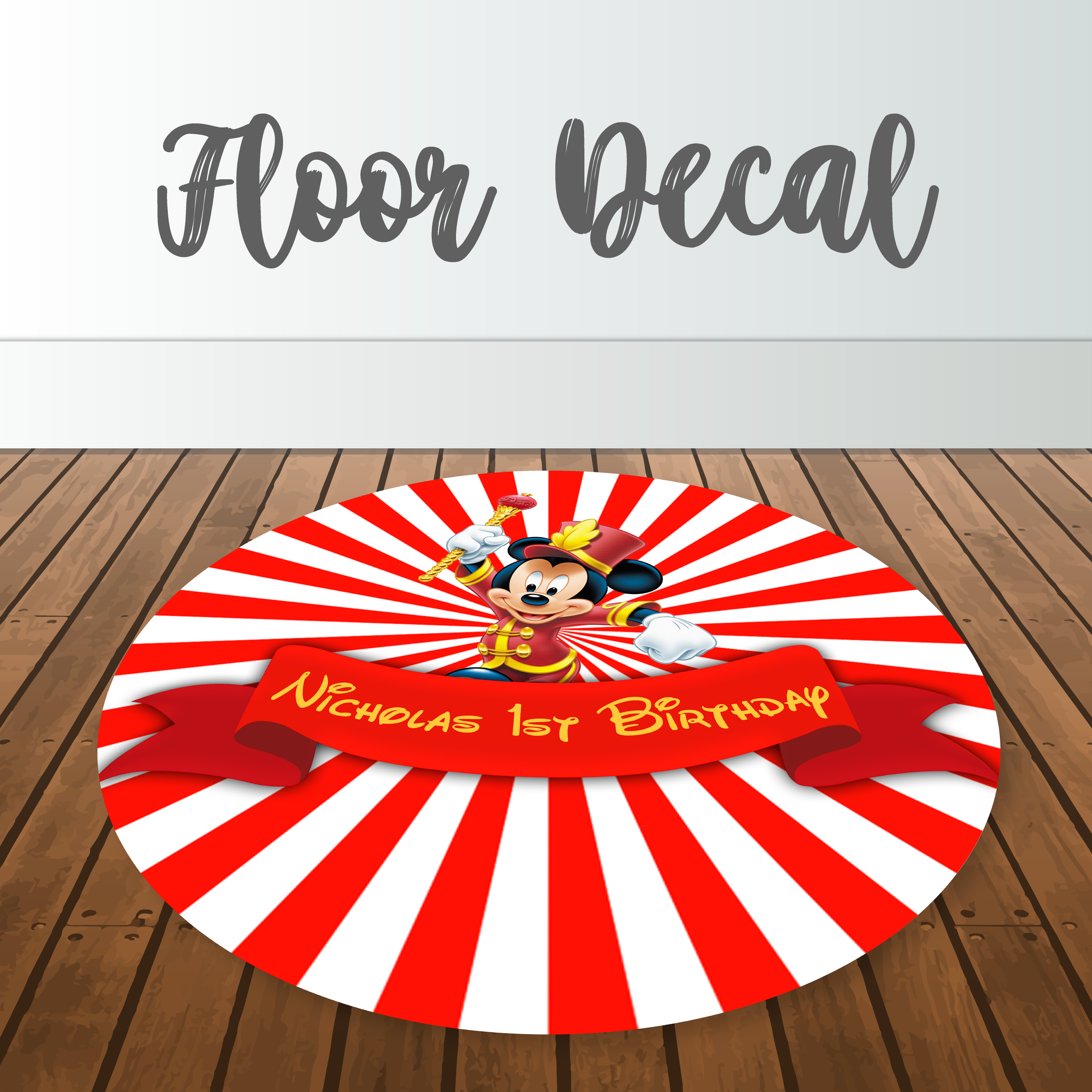 Adhesive Floor Decal