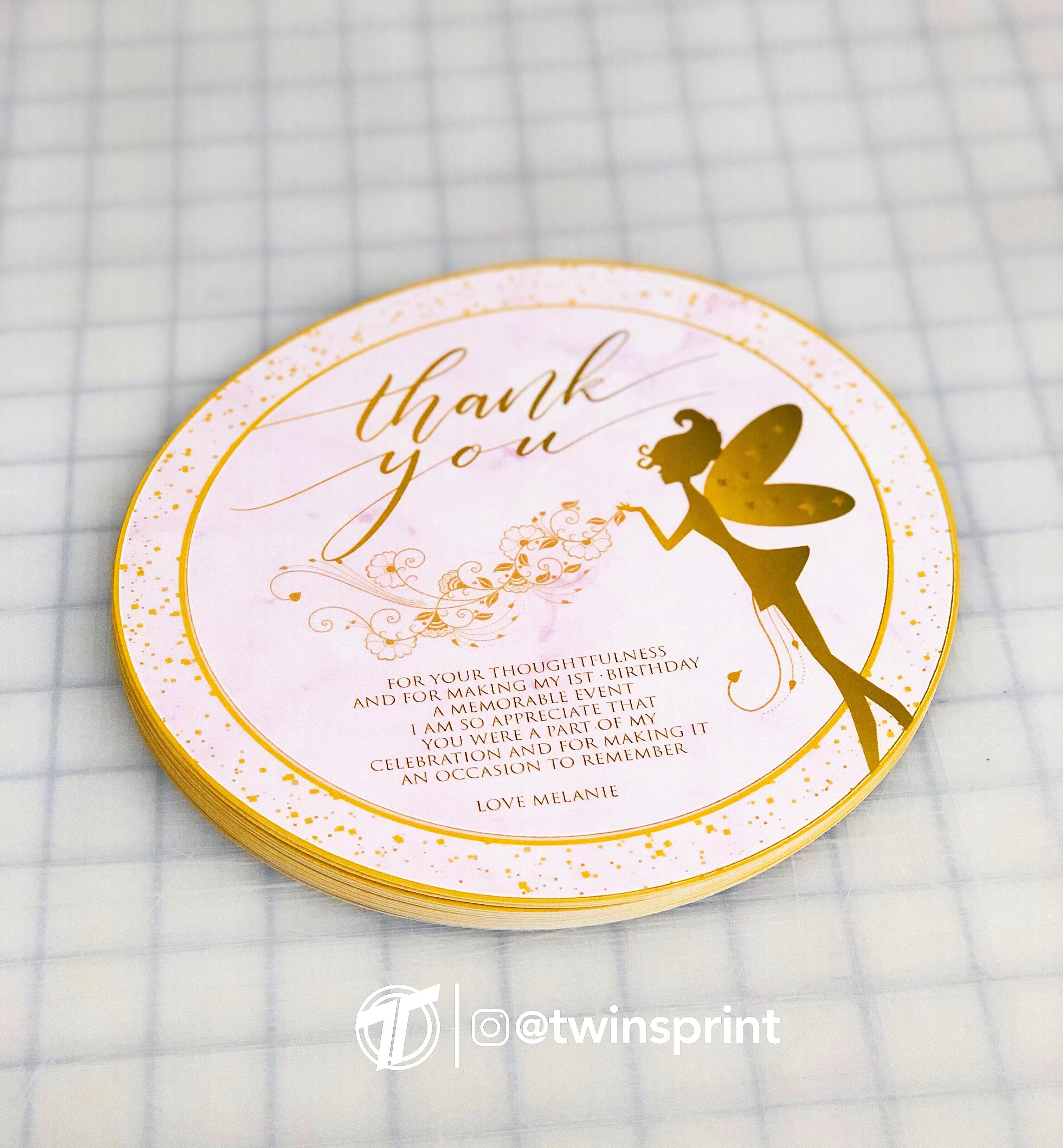 THANK YOU / MENU CARDS - Twins Print