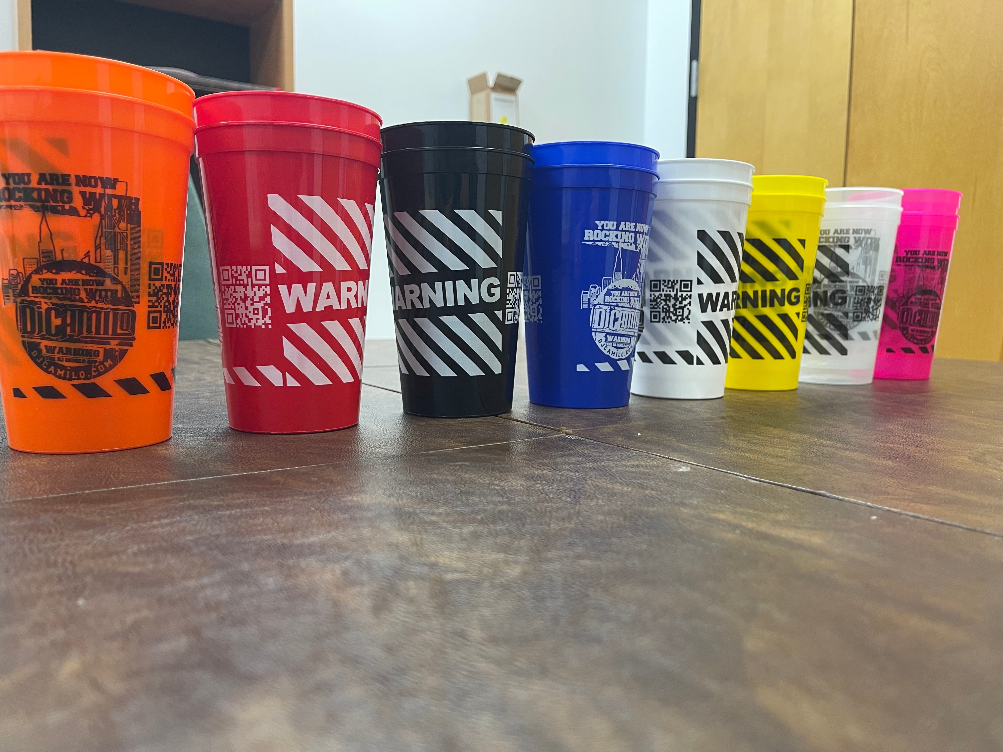 12oz Colored Stadium Cups