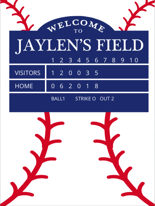 Baseball BACKDROP - Twins Print