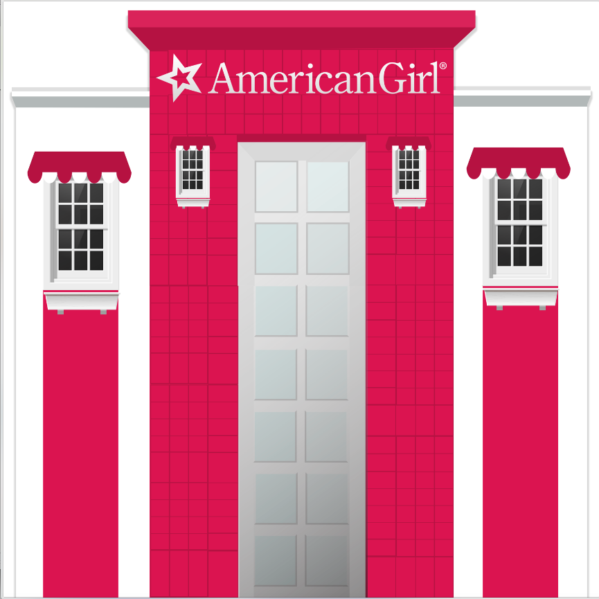 AMERICAN GIRL STORE  BACKDROP - Twins Print